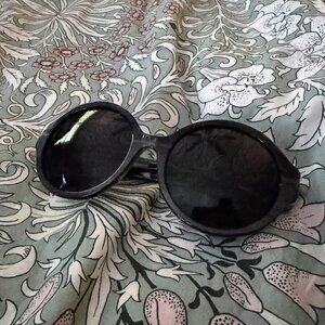 Michael Kors Round Black & White Marble Sunglasses